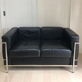 カッシーナ(Cassina)のル コルビジェのソファ カッシーナ 2人掛け リプロダクト ☆値下げします。(二人掛けソファ)