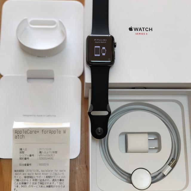 Apple Watch(アップルウォッチ)のAppleWatch Series3GPS + Cellularモデル42mm  メンズの時計(腕時計(デジタル))の商品写真