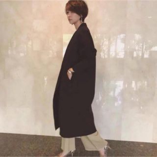 プラージュ(Plage)の辺見えみりさん愛用17AW プラージュ 36 ハミルトン ウールコート ブラウン(ロングコート)