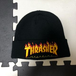 スラッシャー(THRASHER)のTHRASHER flame patern beanie フレイムパターン(ニット帽/ビーニー)