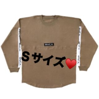 ルーカ(RVCA)の新品未使用！RVCA♡ロンT Sサイズ(ベージュ)(Tシャツ/カットソー(七分/長袖))