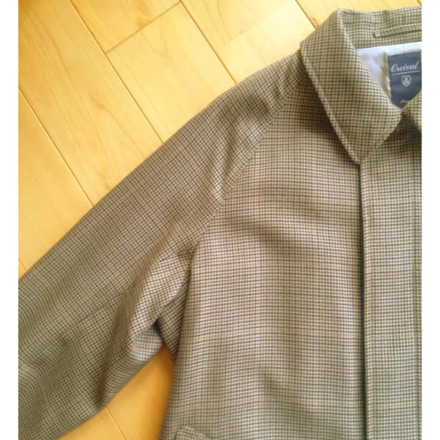 ORCIVAL(オーシバル)のORCIVAL ステンカラーコート ガンクラブチェック ベージュ メンズのジャケット/アウター(ステンカラーコート)の商品写真