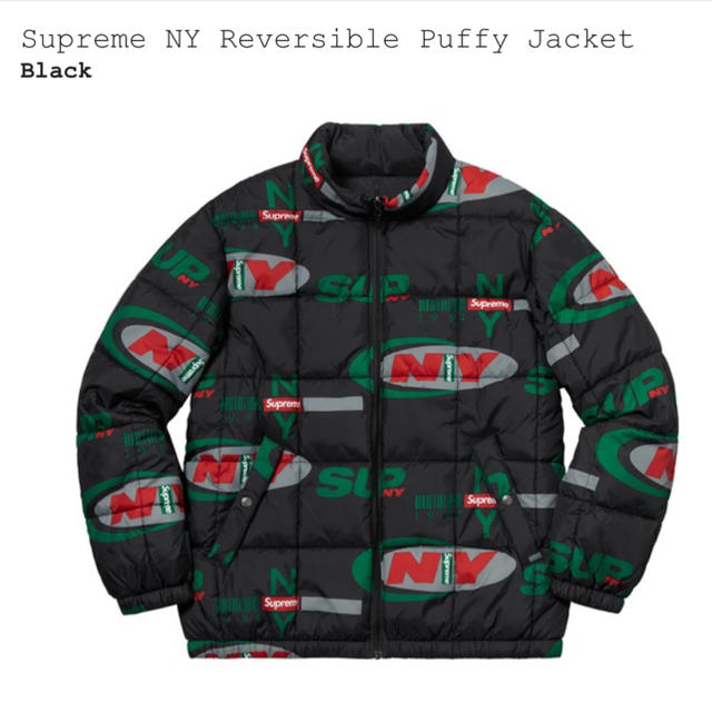 supreme puffy jacket 黒 Sサイズ