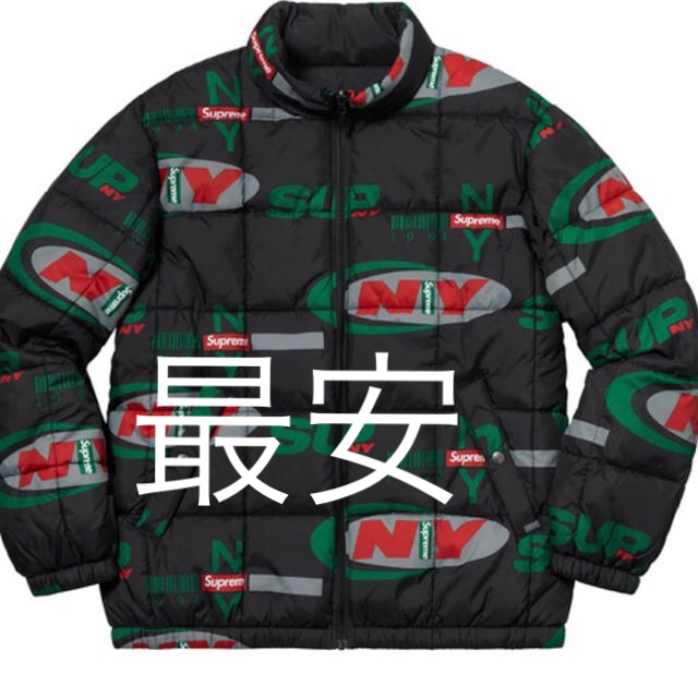 supreme  ny reversible puffy jacket