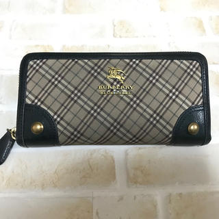 バーバリーブルーレーベル(BURBERRY BLUE LABEL)のバーバリーブルーレーベル 長財布 グリーン(財布)