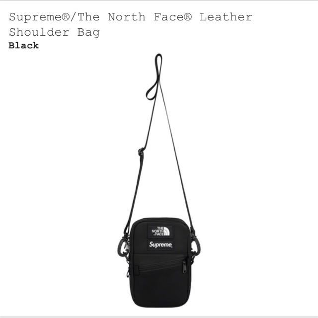 Supreme the north face shoulder bag 黒