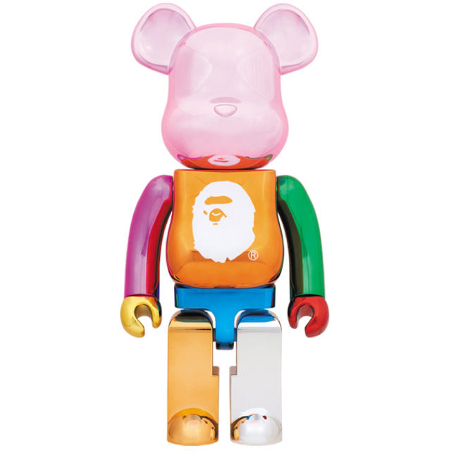 MEDICOM TOY(メディコムトイ)の1000% BATHING APE MULTI COLOR BE@RBRICK エンタメ/ホビーのフィギュア(その他)の商品写真