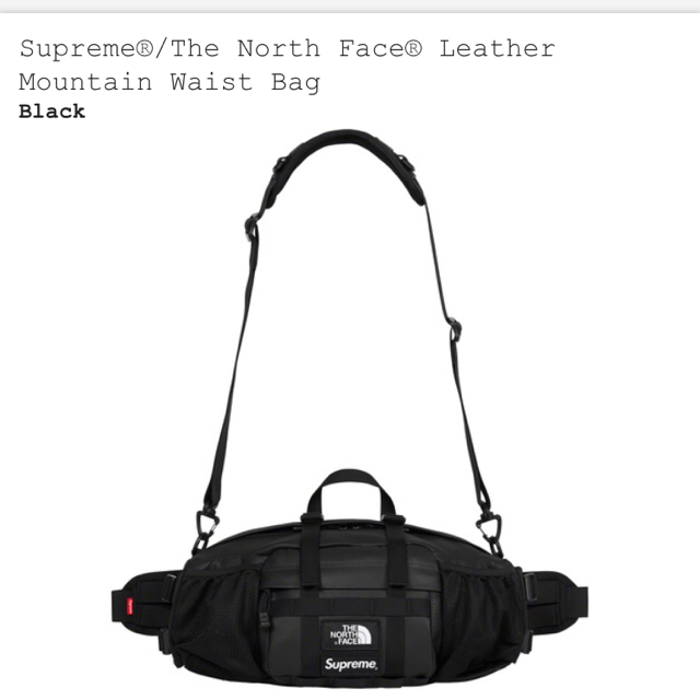 supreme north face leather waist bagのサムネイル