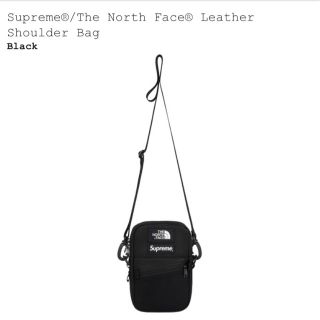 シュプリーム(Supreme)のSupreme North Leather Shoulder Bag black(ショルダーバッグ)