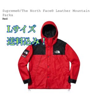 シュプリーム(Supreme)のSupreme®/The North Face® Leather Parka赤(マウンテンパーカー)