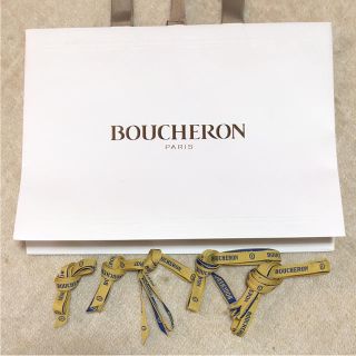 ブシュロン(BOUCHERON)のBOUCHERONのショップ袋とリボンのセット(ショップ袋)