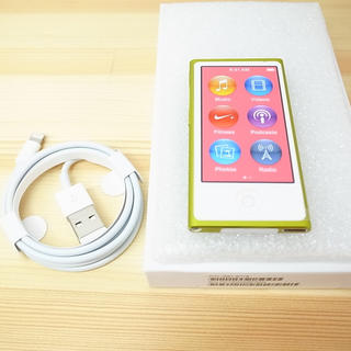 アップル(Apple)のiPod nano☆新品未使用☆7世代 16GB MD476J イエロー(ポータブルプレーヤー)