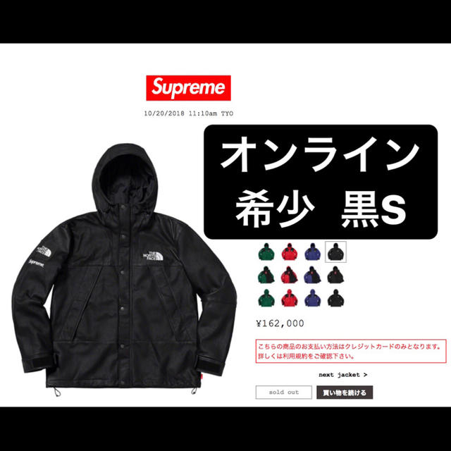 The North Face Leather Mountain Parka 黒SBlackSIZE