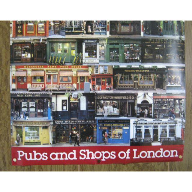 英国製・ロンドンのパブ＆ショップ・ポスター写真（＃LDNー１７） エンタメ/ホビーの美術品/アンティーク(写真)の商品写真