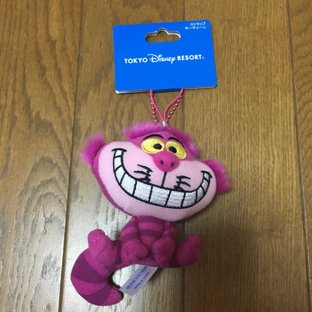 Disney(ディズニー)のチェシャ猫 ストラップ エンタメ/ホビーのおもちゃ/ぬいぐるみ(キャラクターグッズ)の商品写真