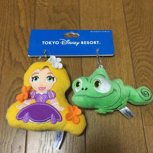 Disney(ディズニー)のラプンツェル ぬいぐるみバッジ エンタメ/ホビーのおもちゃ/ぬいぐるみ(キャラクターグッズ)の商品写真