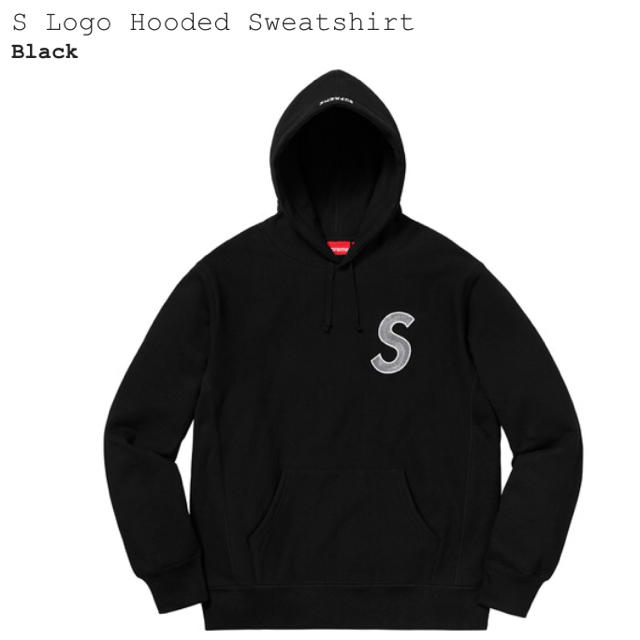 Supreme S Logo Hooded SweatshirtBlack黒SIZE