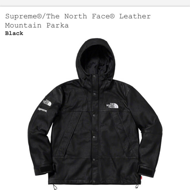 supreme the north face leather L