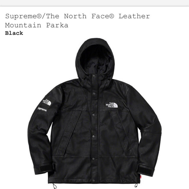 ジャケット/アウター Lサイズ 黒 Supreme The North Face Leather 激安