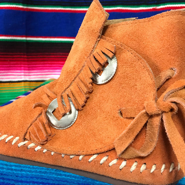 コンチョモカシン限定Mexico 購入 US6 23cm orange レディースの靴/シューズ(スリッポン/モカシン)の商品写真