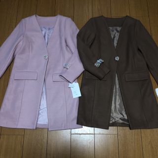 トッコ(tocco)の新品♡tocco closet 袖ビジューチェスターコート(チェスターコート)