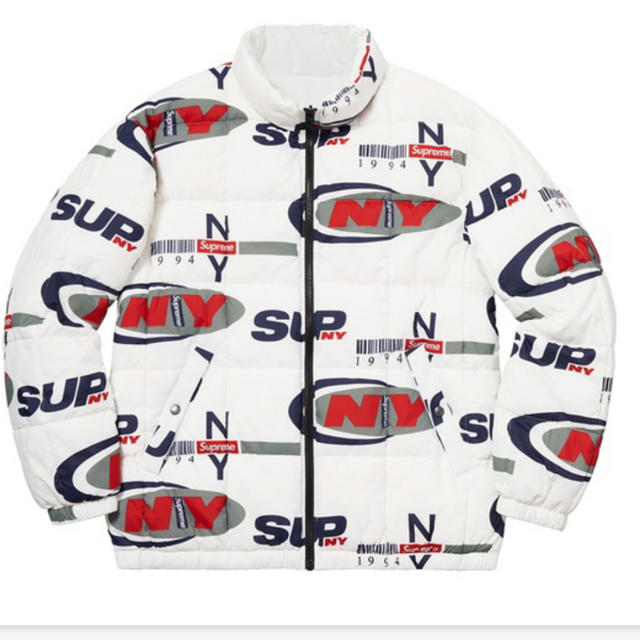 Supreme(シュプリーム)のM supreme  NY Reversible Puffy Jacket 白 メンズのジャケット/アウター(ダウンジャケット)の商品写真