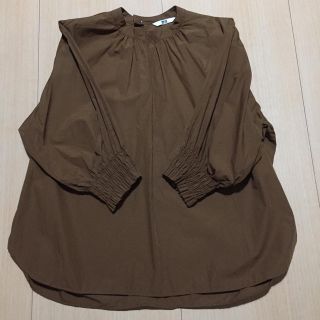 ユニクロ(UNIQLO)のコットンギャザーブラウス(シャツ/ブラウス(長袖/七分))