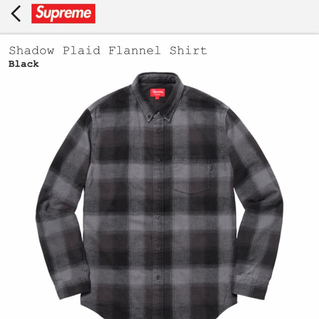 supreme shadow plaid flannel shirt