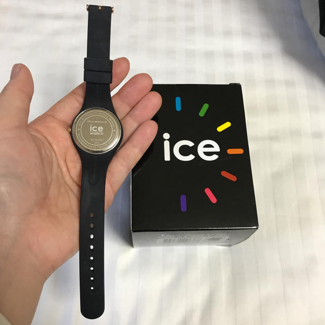 ice watch(アイスウォッチ)のice watch ウォッチ 時計 黒 ピンクゴールド メンズ レディース レディースのファッション小物(腕時計)の商品写真