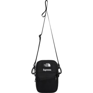 シュプリーム(Supreme)のSupreme/TNF Leather Shoulder Bag (黒)(ショルダーバッグ)