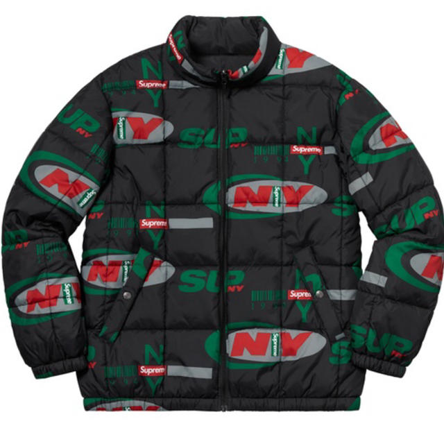 supreme puffy  jacket  黒 M