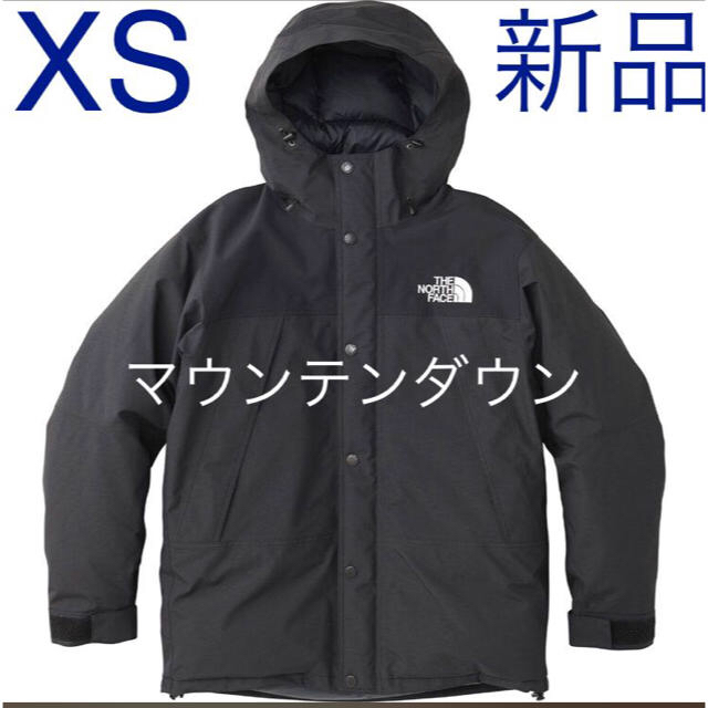 THE NORTH FACE(ザノースフェイス)の25日まで 18新作 希少XS ザノースフェイス マウンテンダウンジャケット 黒 メンズのジャケット/アウター(ダウンジャケット)の商品写真