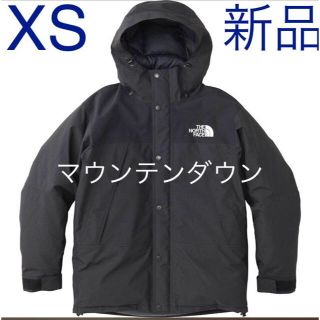 ザノースフェイス(THE NORTH FACE)の25日まで 18新作 希少XS ザノースフェイス マウンテンダウンジャケット 黒(ダウンジャケット)