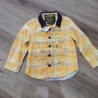 エフオーキッズ(F.O.KIDS)の新品 ブリーズ F.O.KIDS  チェックシャツ 100センチ(Tシャツ/カットソー)