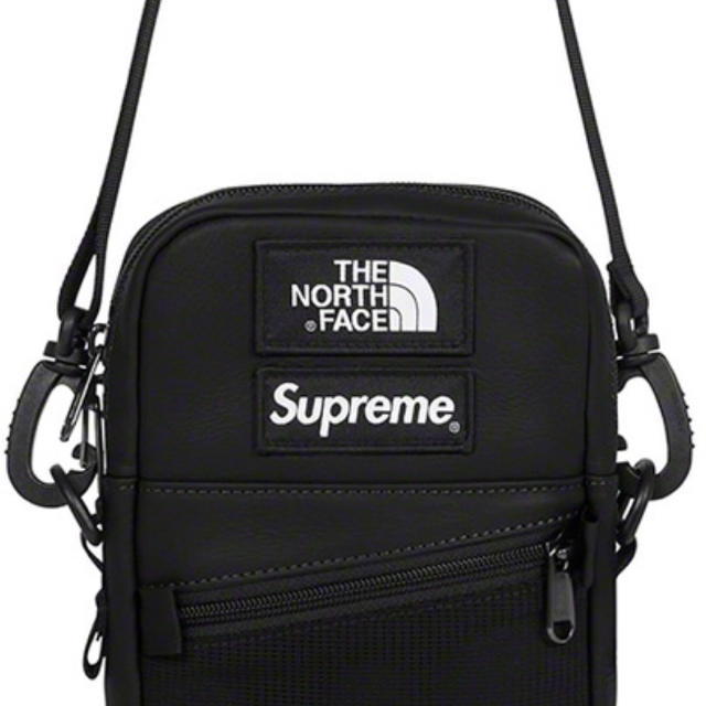 メンズSupreme/TNF  Leather Shoulder Bag  black