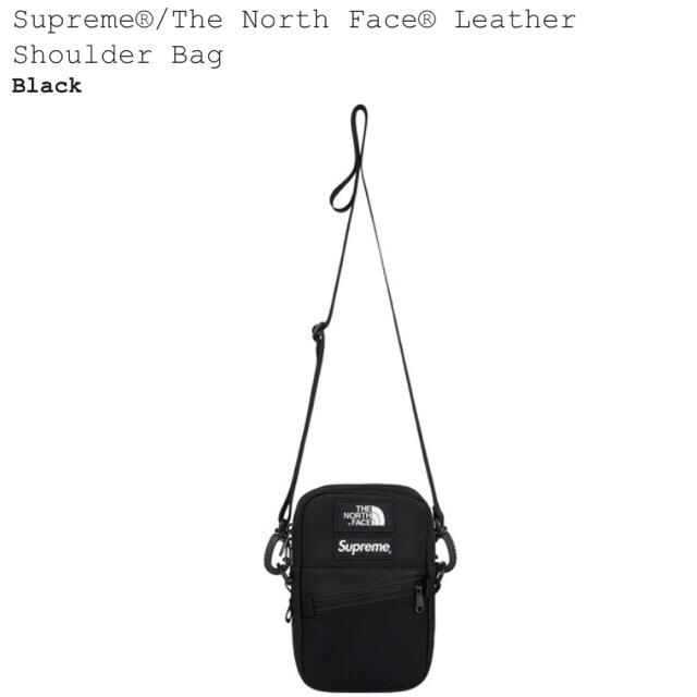 supreme the north face shoulder bag blk