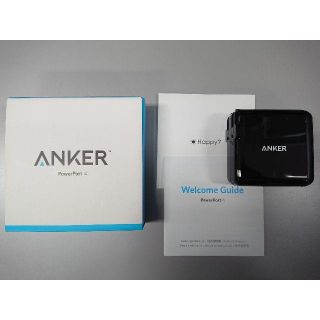 Anker PowerPort4 黒(バッテリー/充電器)