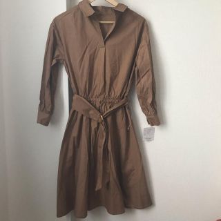 シマムラ(しまむら)の【美品】シャツワンピース(ひざ丈ワンピース)