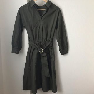 シマムラ(しまむら)の【美品】シャツワンピース(ひざ丈ワンピース)