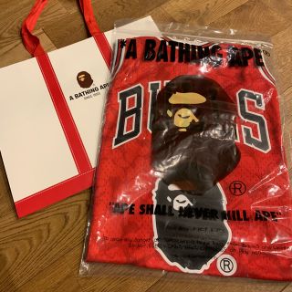 BAPE APE エイプ ベイプ ブルズ NBA コラボ ユニフォーム S