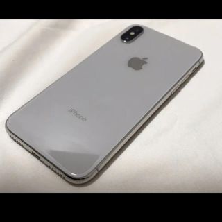 my様専用【値下げしました！】iPhone X Silver 256GB au(スマートフォン本体)