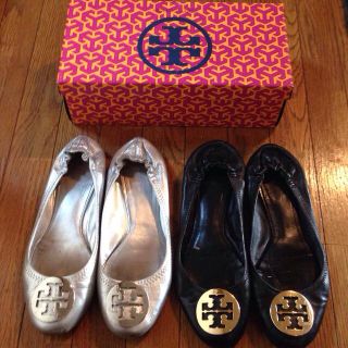 トリーバーチ(Tory Burch)のトリーバーチ 黒フラットシューズ(ローファー/革靴)