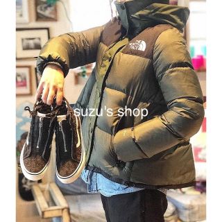 ザノースフェイス(THE NORTH FACE)のSacai x The north face 人気ダウン black(ダウンジャケット)