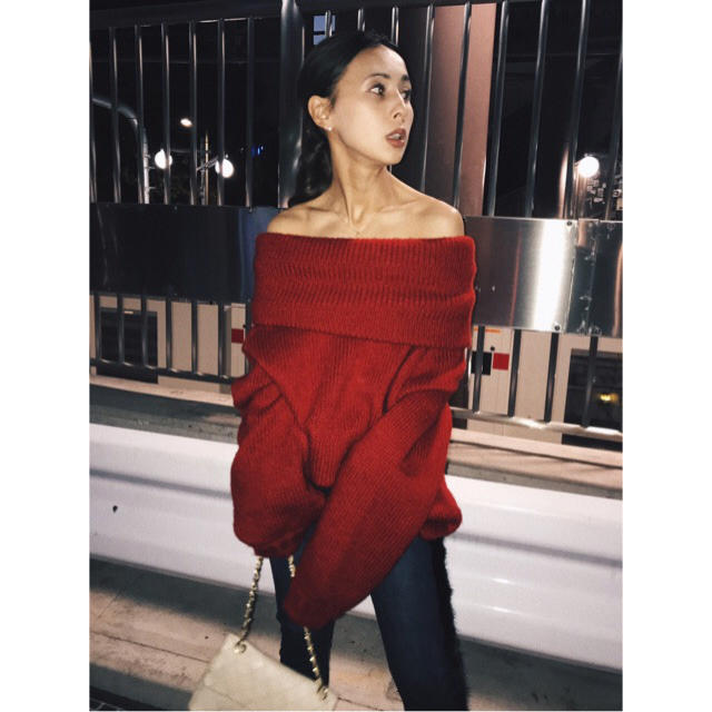 Ameri✨ 2way LOOSE OFF SHOULDER KNIT