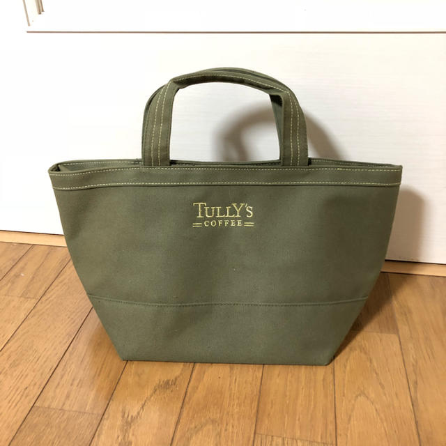 TULLY'S COFFEE(タリーズコーヒー)のTULLY'S★タリーズコーヒー★トートバッグ★カーキ★新品 レディースのバッグ(トートバッグ)の商品写真