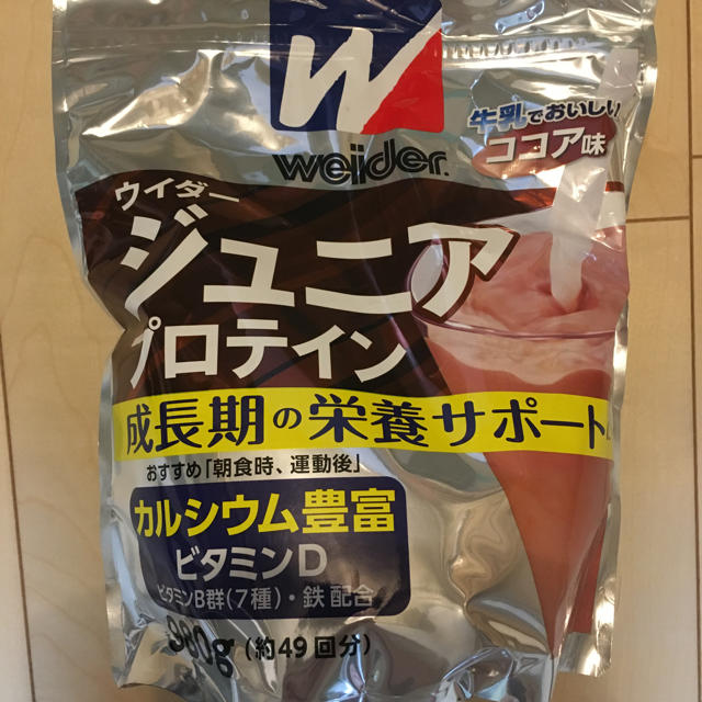 weider(ウイダー)のジュニアプロテイン   ココア 食品/飲料/酒の健康食品(プロテイン)の商品写真