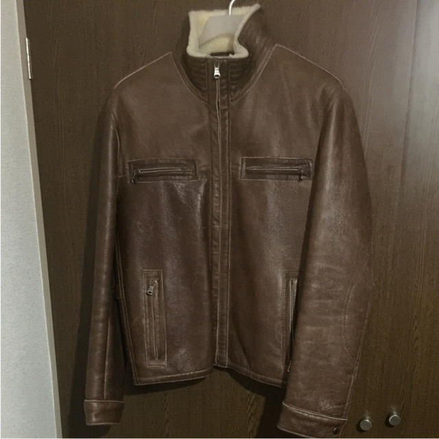 HUGO BOSS ムートンレザージャケット - レザージャケット
