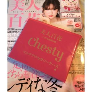 チェスティ(Chesty)の✨未開封✨美人百花 11月号 付録 💖Chestyマルチアクセサリーケース(ポーチ)