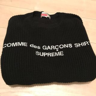 黒L 国内正規 supreme comme des garcons セーター