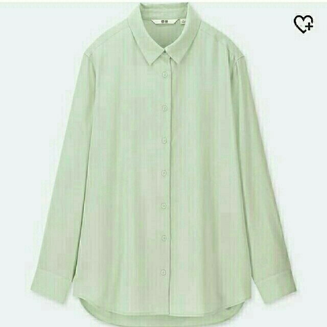 UNIQLO - ユニクロ ☆ 緑 ☆ レーヨンエアリーブラウス ☆ 今期